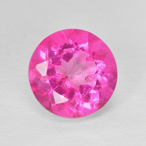 3.64ct Natural Rosa oscuro Topacio, Redondo, VVS-VS, Photo A