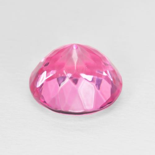 Topacio Magenta intenso natural de 6.57 ct, Redondo, VVS