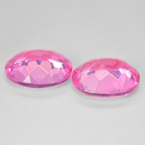 Gemas de Topacio Magenta intenso natural de 11.84 ct, Ovalada, VVS-VS