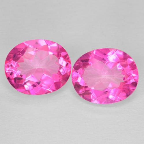 11.57ctw Natural Magenta intenso Topacio, Ovalada, VVS-VS