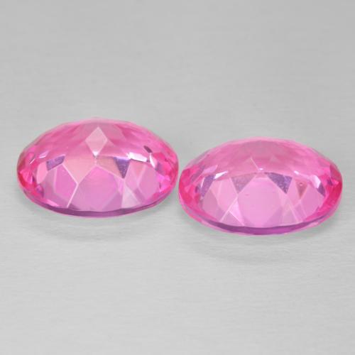 Gemas de Topacio Magenta intenso natural de 11.57 ct, Ovalada, VVS-VS