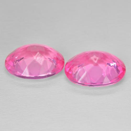 Gemas de Topacio Medium Dark-Pink natural de 10.71 ct, Ovalada, VVS-VS