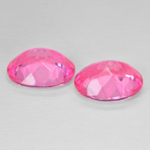 Gemas de Topacio Magenta intenso natural de 10.97 ct, Ovalada, VVS-VS
