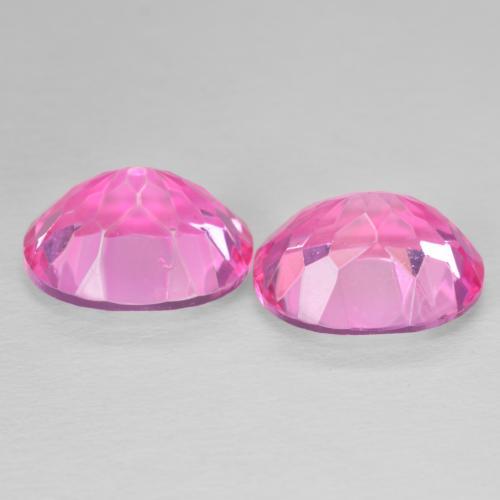 Gemas de Topacio Magenta intenso natural de 12.37 ct, Ovalada, VVS-VS