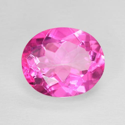 5.82ct Natural Rosado intenso Topacio, Ovalada, VVS-VS