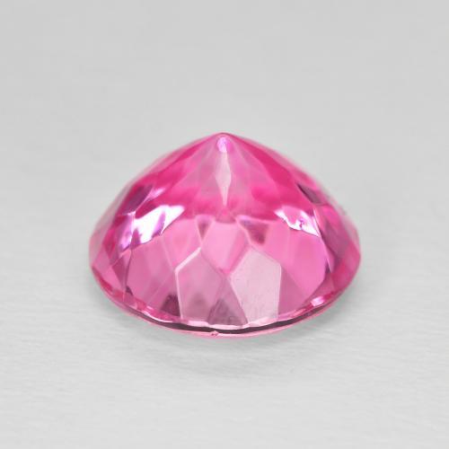 Topacio Rosado intenso natural de 6.07 ct, Redondo, VVS