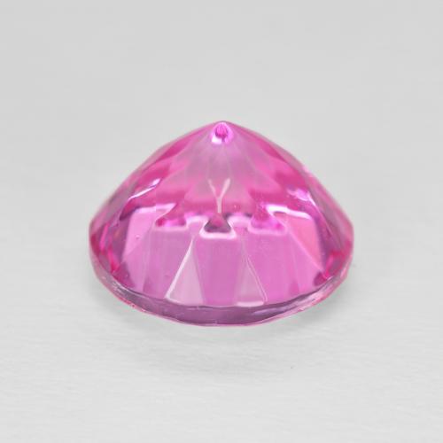 Topacio Rosado intenso natural de 7.05 ct, Redondo, VVS