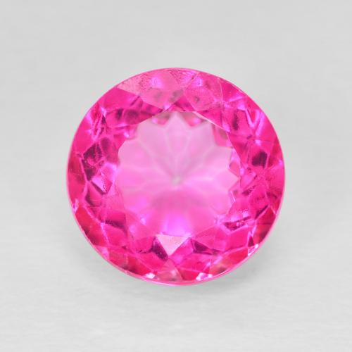 6.75ct Natural Magenta intenso Topacio, Redondo, VVS