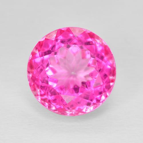 7.09ct Natural Magenta intenso Topacio, Redondo, VVS