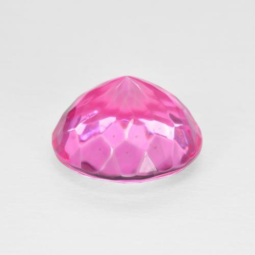Topacio Rosado intenso natural de 6.32 ct, Redondo, VVS