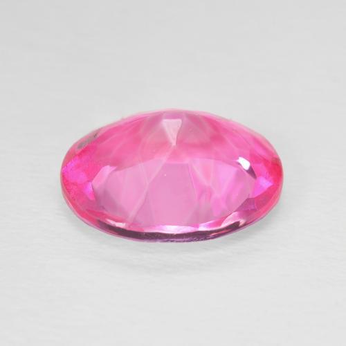 Topacio Magenta intenso natural de 5.29 ct, Ovalada, VVS-VS