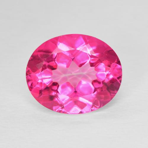 5.80ct Natural Rosado intenso Topacio, Ovalada, VVS-VS