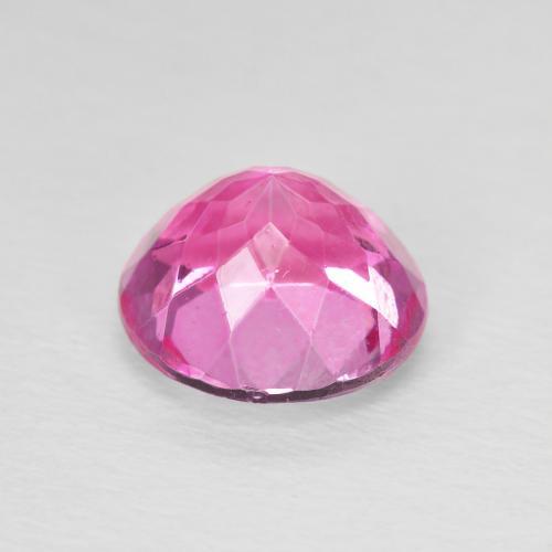 Topacio Rosa oscuro natural de 3.49 ct, Redondo, VVS-VS