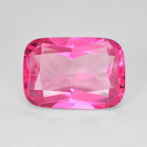 9.60ct Natural Medium Dark-Pink Topacio, Forma Cojín, VVS-VS
