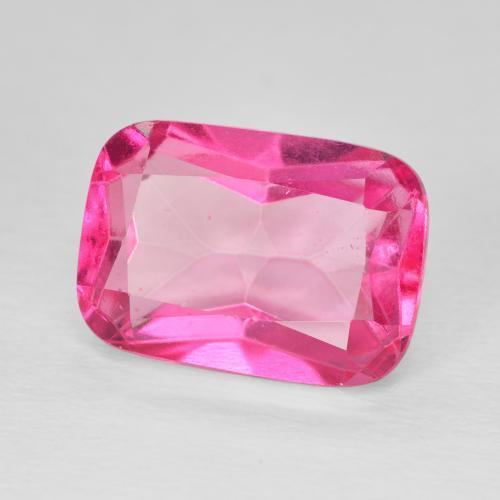 Topacio Medium Dark-Pink natural de 9.60 ct, Forma Cojín, VVS-VS