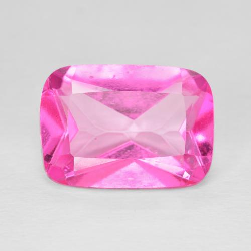 8.17ct Natural Magenta intenso Topacio, Forma Cojín, VVS-VS