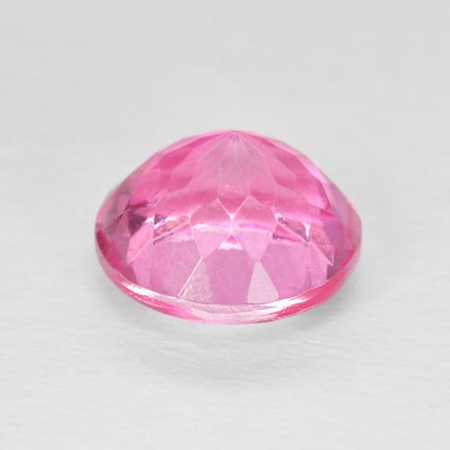 Topacio rosa natural de 3,70 ct, corte redondo, VVS-VS