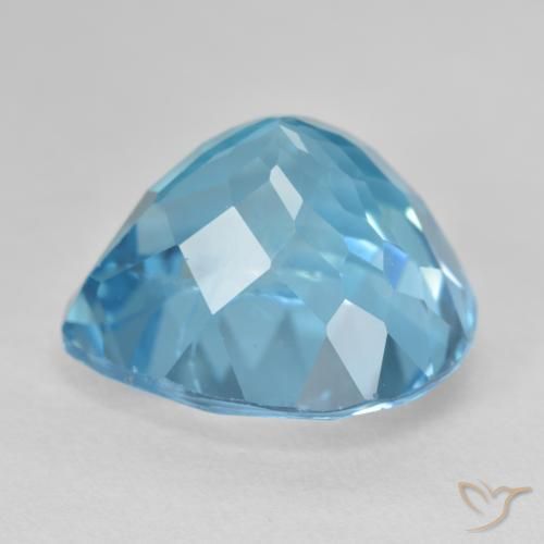 Topacio Azul yale natural de 25.68 ct, En forma de pera, VS