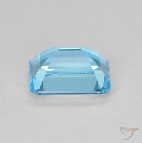 Topacio Azul Suizo natural de 1.97 ct, Corte Octágono / Esmeralda, VVS-VS