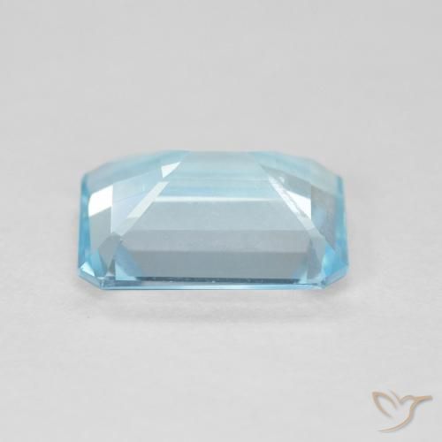 Topacio Azul Cielo natural de 3.69 ct, Corte Octágono / Esmeralda, VVS-VS