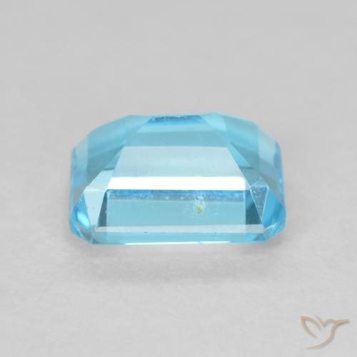 Topacio Azul Suizo natural de 2.19 ct, Corte Octágono / Esmeralda, VVS