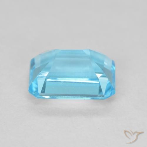 Topacio Azul Suizo natural de 2.02 ct, Corte Octágono / Esmeralda, VVS