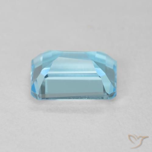 Topacio Azul Suizo natural de 2.04 ct, Corte Octágono / Esmeralda, VVS