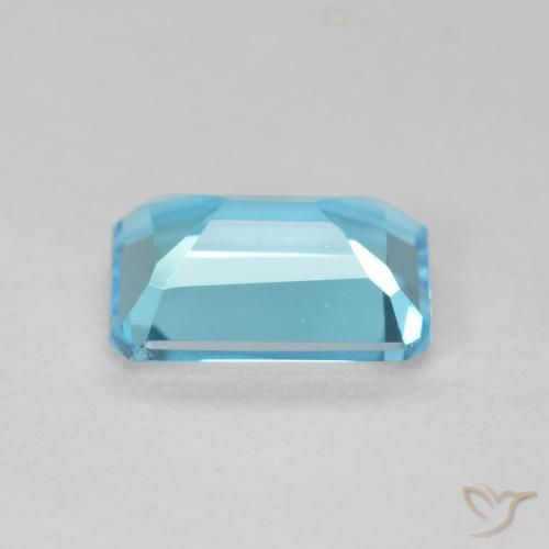 Topacio Azul cielo claro natural de 1.77 ct, Corte Octágono / Esmeralda, VVS