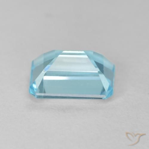 Topacio Azul claro natural de 1.97 ct, Corte Octágono / Esmeralda, VVS