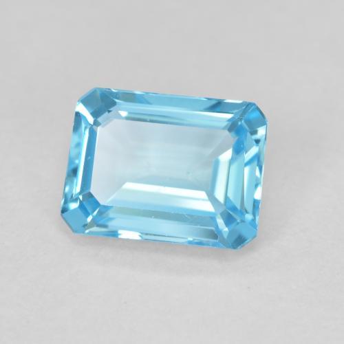 Topacio Azul Suizo natural de 1.99 ct, Corte Octágono / Esmeralda, VVS-VS