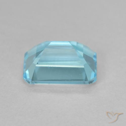 Topacio Azul claro natural de 2.08 ct, Corte Octágono / Esmeralda, VVS-VS