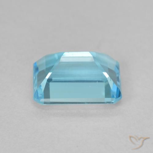 Topacio Azul claro natural de 2.02 ct, Corte Octágono / Esmeralda, VVS-VS