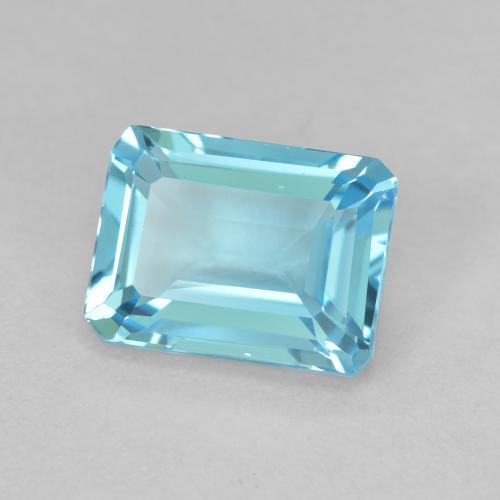 Topacio Azul claro natural de 2.15 ct, Corte Octágono / Esmeralda, VVS-VS