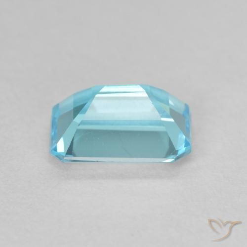 Topacio Azul claro natural de 1.68 ct, Corte Octágono / Esmeralda, VVS-VS
