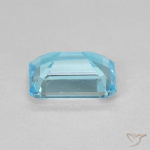Topacio Azul claro natural de 1.94 ct, Corte Octágono / Esmeralda, VVS-VS
