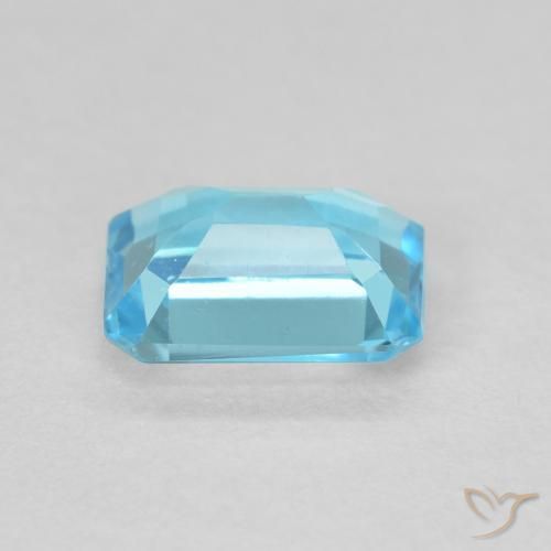 Topacio Azul cielo claro natural de 1.91 ct, Corte Octágono / Esmeralda, VVS-VS