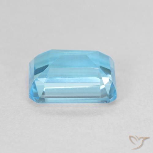 Topacio Azul Suizo natural de 2.23 ct, Corte Octágono / Esmeralda, VVS