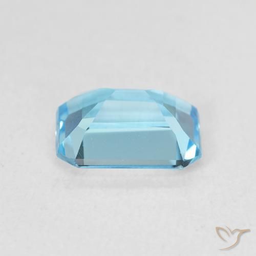 Topacio Azul maya intenso natural de 1.79 ct, Corte Octágono / Esmeralda, VVS