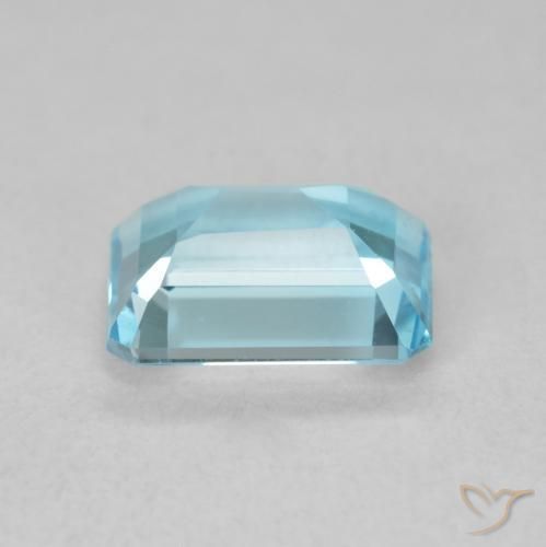 Topacio Azul Suizo natural de 1.92 ct, Corte Octágono / Esmeralda, VVS