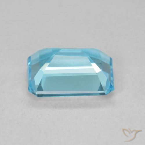 Topacio Azul Suizo natural de 1.94 ct, Corte Octágono / Esmeralda, VVS-VS