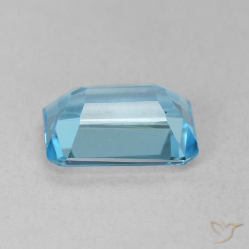 Topacio Azul Suizo natural de 1.86 ct, Corte Octágono / Esmeralda, VVS-VS