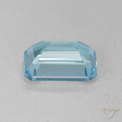 Topacio Azul claro natural de 1.89 ct, Corte Octágono / Esmeralda, VS