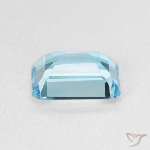 Topacio Azul Suizo natural de 1.93 ct, Corte Octágono / Esmeralda, VVS
