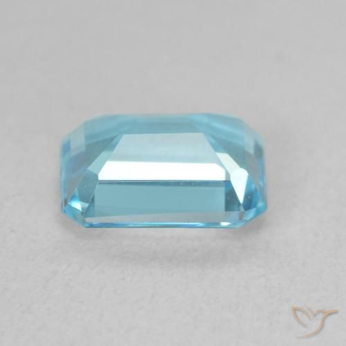 Topacio Azul claro natural de 1.87 ct, Corte Octágono / Esmeralda, VVS