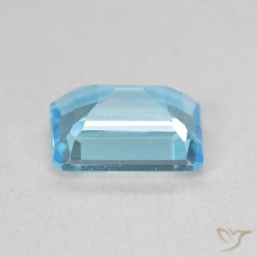 Topacio Azul claro natural de 1.87 ct, Corte Octágono / Esmeralda, VVS