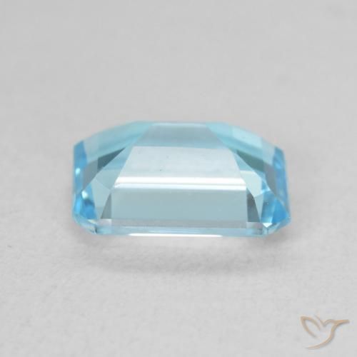 Topacio Azul Suizo natural de 1.81 ct, Corte Octágono / Esmeralda, VVS