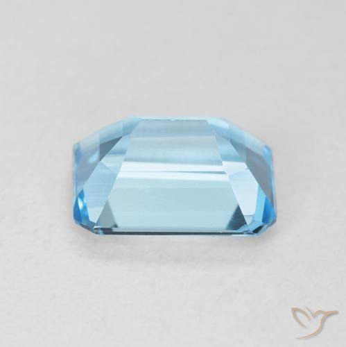 Topacio Azul Cielo natural de 1.88 ct, Corte Octágono / Esmeralda, VVS