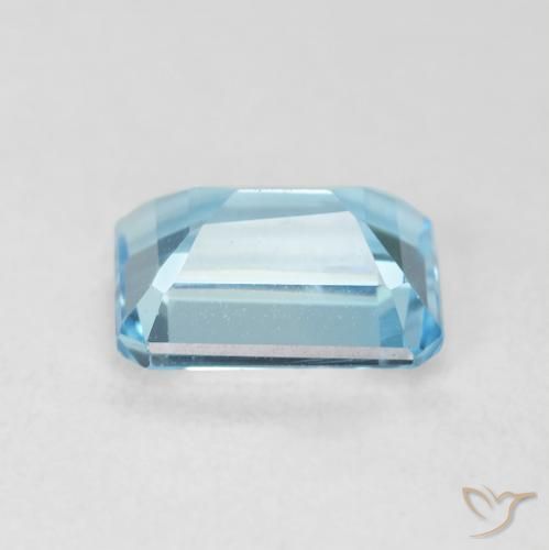Topacio Azul Cielo natural de 2.04 ct, Corte Octágono / Esmeralda, VVS
