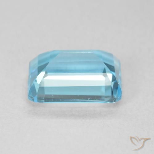 Topacio Azul Suizo natural de 2.06 ct, Corte Octágono / Esmeralda, VVS