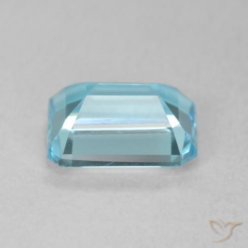 Topacio Azul Suizo natural de 1.99 ct, Corte Octágono / Esmeralda, VVS